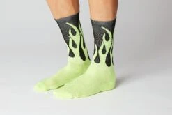 #11_08 Flames Black / Neon -Cycling Clothing Store 11 08FLAMES BLACK NEON M3