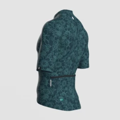 Men's Essentials TEAM Jersey - Petrol Floral -Cycling Clothing Store 14