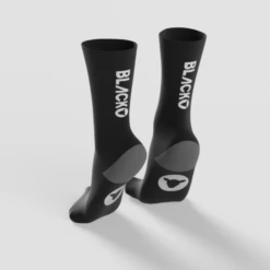 Essentials Crew Socks - Black With White Logo
