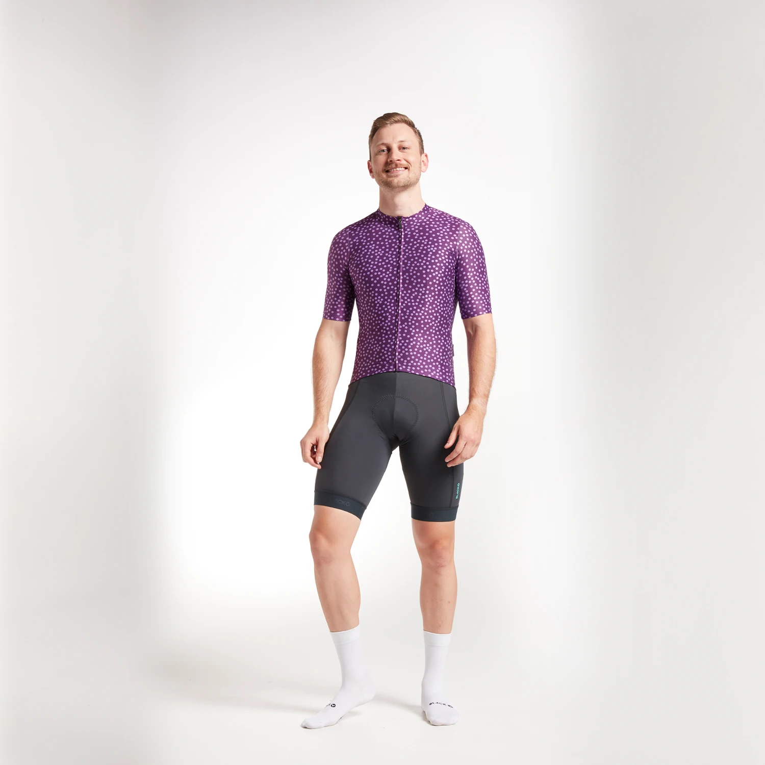Italian Plum Dots Essentials TEAM Men's Jersey 6 Italian Plum Dots Essentials TEAM Men's Jersey - Image 4