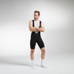 Black RACING Seamless Men's Bib And Brace