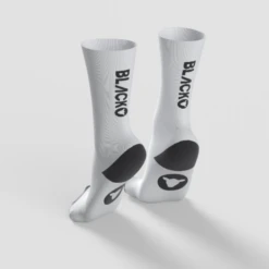 Essentials Crew Socks - White With Black Logo