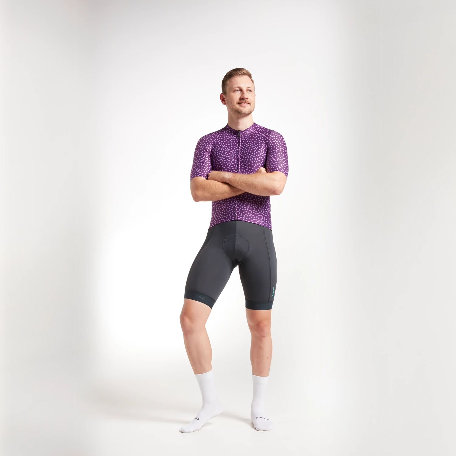 Italian Plum Dots Essentials TEAM Men's Jersey 3 Italian Plum Dots Essentials TEAM Men's Jersey