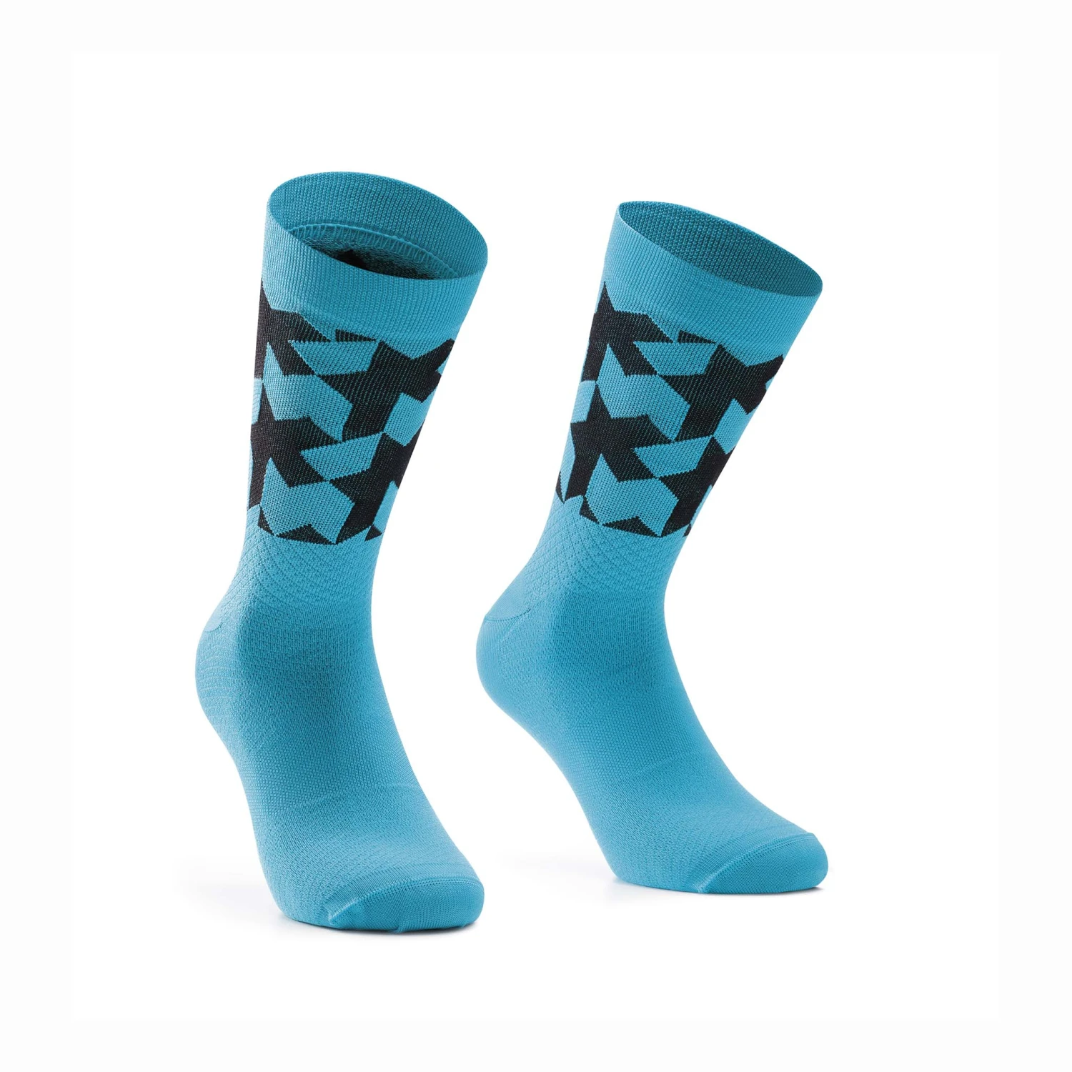 Assos Hydro Blue Monogram Sock Evo 3 Assos Hydro Blue Monogram Sock Evo