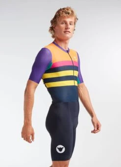 Classics Paris Roubaix Racing Aero Men's Jersey -Cycling Clothing Store C 20.12.11 BSC Racing Classics SS Purple Teal 0009