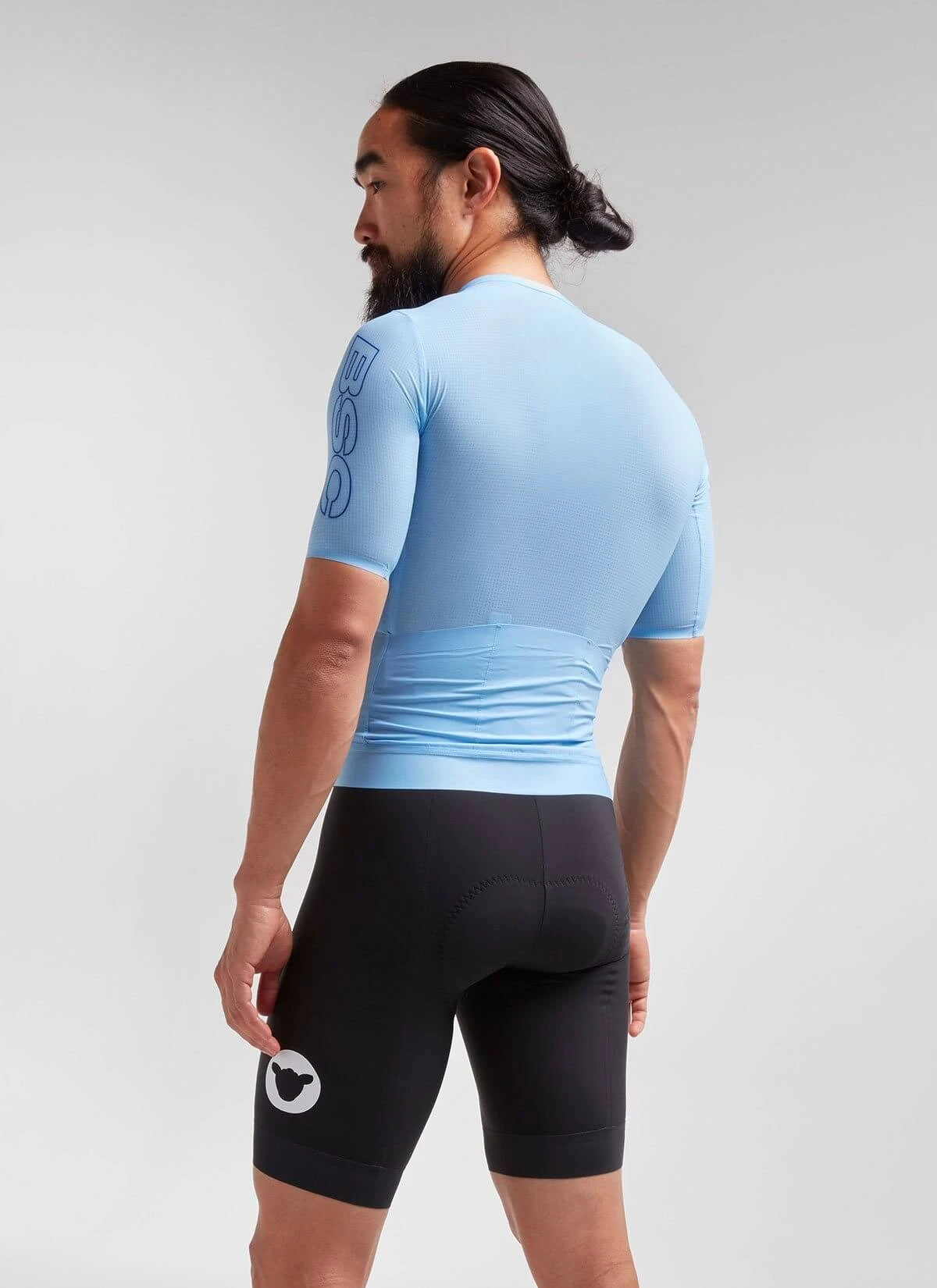 Light Blue Racing Climber Men's Jersey - Image 2