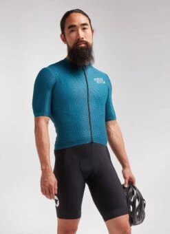 Teal Slash Aero Racing Men's Jersey -Cycling Clothing Store C Front 20.09.02 BSC RACING JERSEY TEAL SS 0004