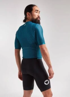 Teal Slash Aero Racing Men's Jersey -Cycling Clothing Store C Side 20.09.02 BSC RACING JERSEY TEAL SS 0012