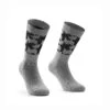 Assos Gerva Grey Monogram Socks EVO -Cycling Clothing Store Gray Monogram