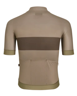 Beige Stripe Solitude Men's Jersey -Cycling Clothing Store Man SolitudeJersey BeigeStripe back 4 5 min