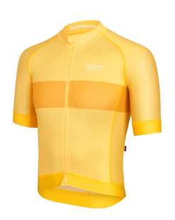 Yellow Stripe Solitude Men's Jersey -Cycling Clothing Store Man SolitudeJersey YellowStripe side 4 5 min