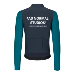 Men's Mechanism Long Sleeve Jersey - Dusty Navy -Cycling Clothing Store MensMechanismLongSleeveJerseyNavy DustyNavy Front3