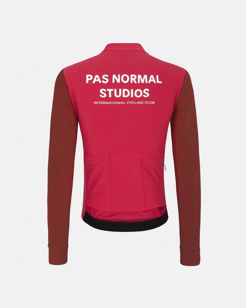 Men's Mechanism Long Sleeve Jersey - Deep Red 5 Men's Mechanism Long Sleeve Jersey - Deep Red - Image 3