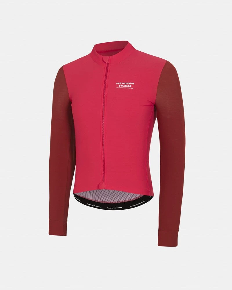 Men's Mechanism Long Sleeve Jersey - Deep Red 4 Men's Mechanism Long Sleeve Jersey - Deep Red - Image 2