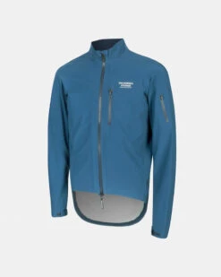 Men's Essential Shield Jacket - Dark Blue 6 Men's Essential Shield Jacket - Dark Blue -Cycling Clothing Store PN ShieldJacket Blue Side 4 5 pdp page