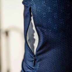Navy Laser Sprinteur Men's Jersey -Cycling Clothing Store PelotonDeParis Laser Navy Sprinteur Men CyclingJersey Detail1 VeloVeloSingapore