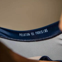 Navy Laser Sprinteur Men's Jersey -Cycling Clothing Store PelotonDeParis Laser Navy Sprinteur Men CyclingJersey Detail3 VeloVeloSingapore