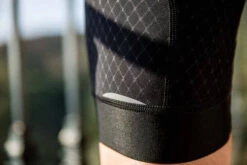 Black Sprinteur Men's Bib -Cycling Clothing Store PelotonDeParis Sprinteur Black Men CyclingBib Detail1 VeloVeloSingapore