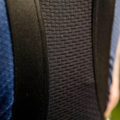 Navy Sprinteur Men's Bib -Cycling Clothing Store PelotonDeParis Sprinteur Black Men CyclingBib Detail4 VeloVeloSingapore