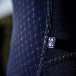 Navy Sprinteur Men's Bib -Cycling Clothing Store PelotonDeParis Sprinteur Navy Men CyclingBib Detail VeloVeloSingapore