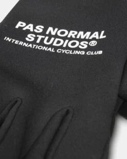 Logo Transition Gloves - Black 7 Logo Transition Gloves - Black -Cycling Clothing Store Transition Gloves Black Detail pdp page