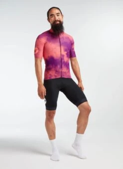 Coral/ Purple Acid Essentials TOUR Men's Jersey -Cycling Clothing Store W h20.12.10 BSC TOUR M JERSEY ACID CORAL PURPLE 0002