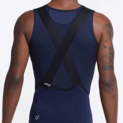Navy Luxe Men's Bib 2021 -Cycling Clothing Store mens luxe bib shorts navy back detail 2000x 66e2dd4a 0f49 44b5 a14a 5c3bf6e1e606